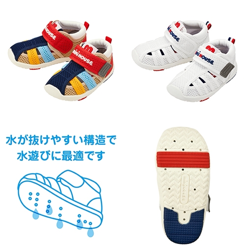 〈ミキハウス〉ウォーターベビーサンダル