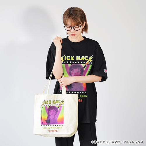 YOIDOREコラボ×廣井きくりトートバッグ「SICK HACK」、YOIDOREコラボ×廣井きくりTシャツ「SICK HACK」M