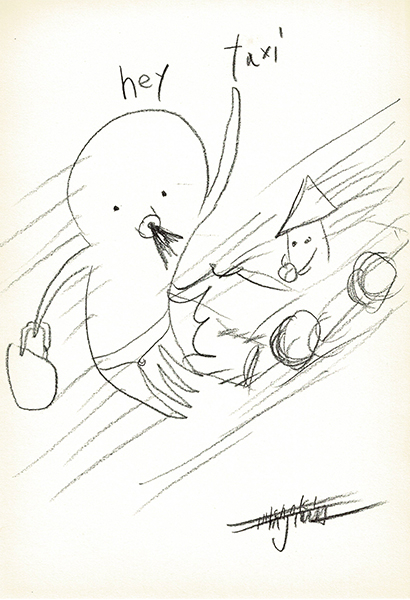 doodle 665 (Hey taxi)