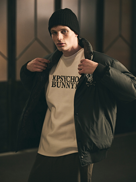 太【RX-78】　　　　　美品☆Psycho Bunny ニットブルゾン サイコバニー〉アウターコレクション 【大丸梅田店】