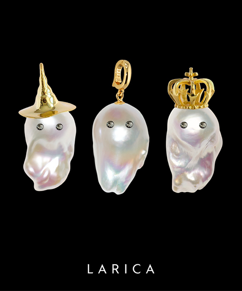 【週末お値下げ】LARICA バロックパールモチーフピアス　Sクラス LARICA〉個性が光る、上品なバロックパールジュエリー 期間限定