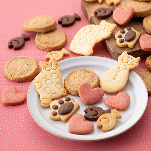 〈社会福祉法人ゆうわ福祉会 北むつみ〉ネコとおさかなのクッキー缶 ～Happy Nyanday！！～