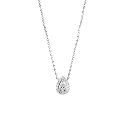 〈ポンテヴェキオ〉Pt950ダイヤモンドネックレス