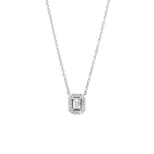 〈ポンテヴェキオ〉Pt950ダイヤモンドネックレス