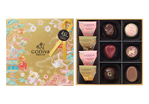 〈ゴディバ〉チョコレートローズアソートメント 10粒入