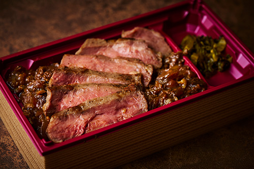 〈勝福惣店〉熟成昆布〆ビフテキ重万福 