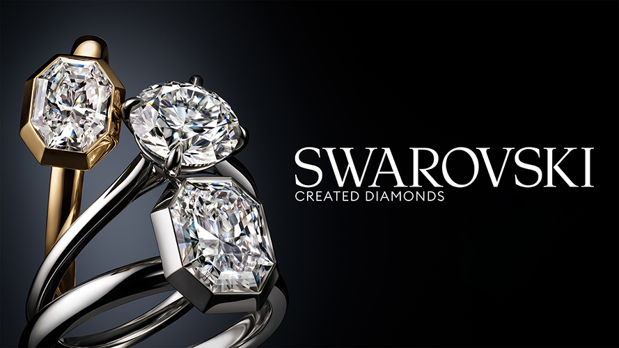 〈スワロフスキー〉期間限定展開Swarovski Created Diamondsコレクション