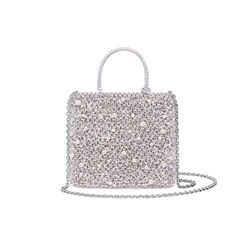 ANTEPRIMA ワイヤーバッグ ペルラグリッター　アトゥーラ　パール アンテプリマ/ワイヤーバッグ〉パールが可愛いPERLA GLITTER(ペルラ