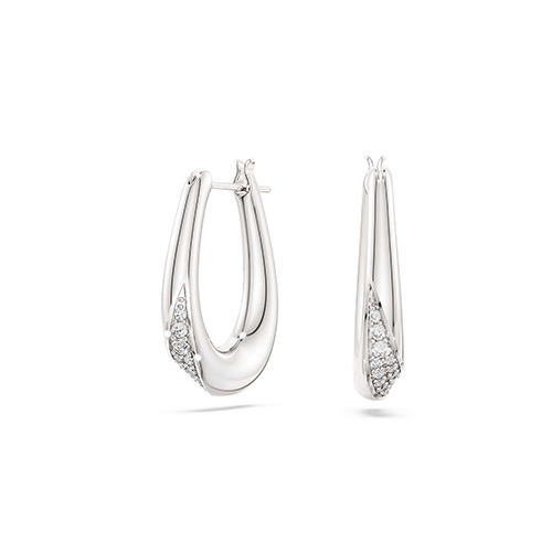〈スワロフスキー〉Classica フープピアス 