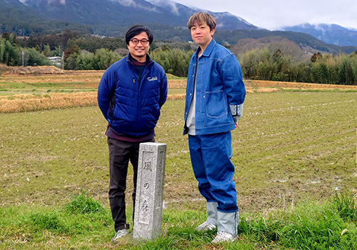 油長酒造の社長との写真